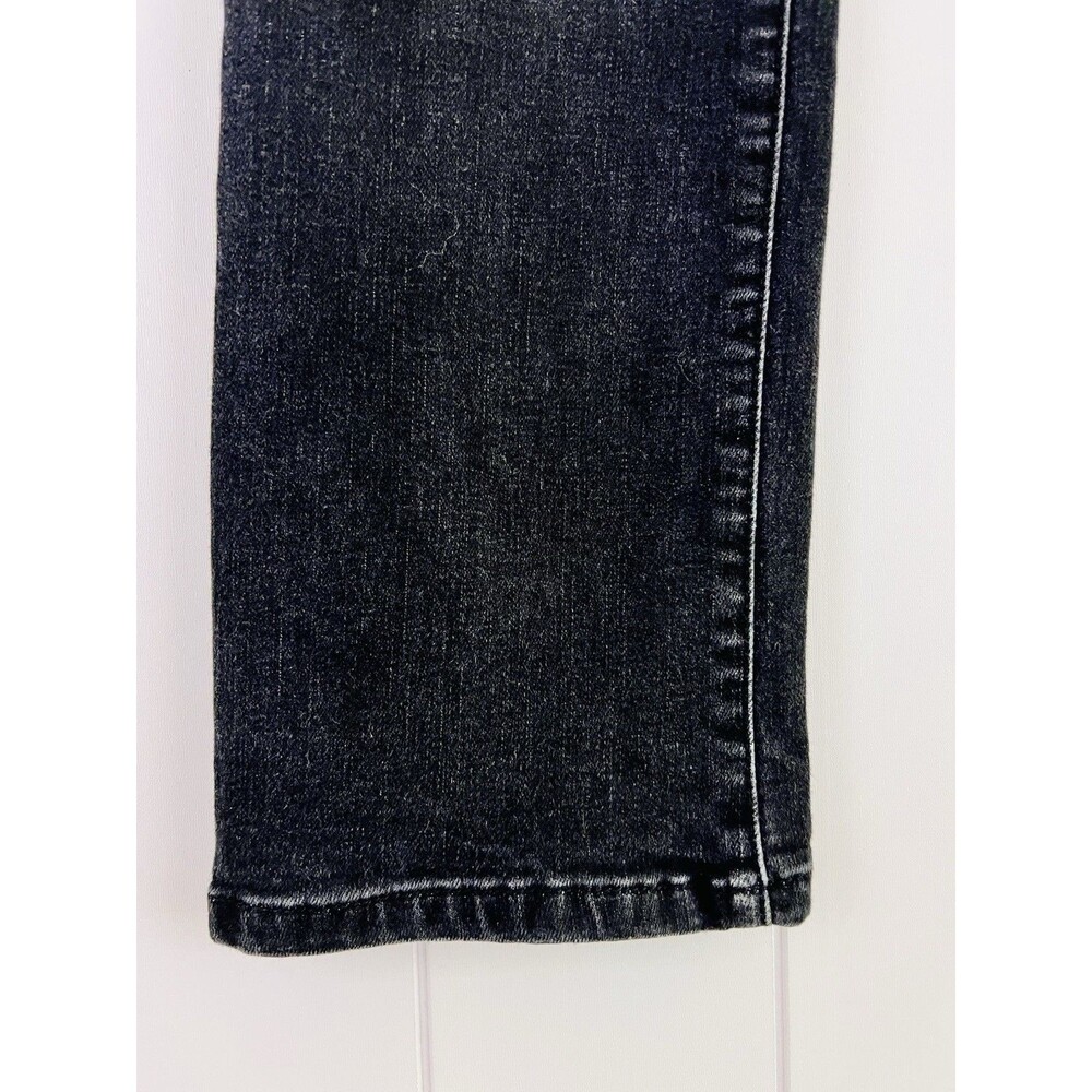 Cabi Black Dark Wash Denim Button Fly Straight Leg Jeans Size 4 Womens - Picture 4 of 6